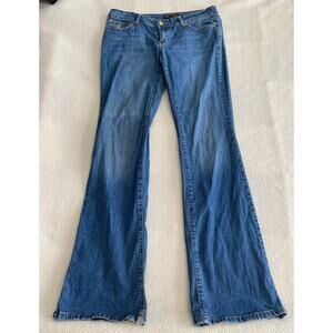 ROCAWEAR Women's/Juniors Jeans Size 9 RN# 111507 Flare Leg Medium Wash#